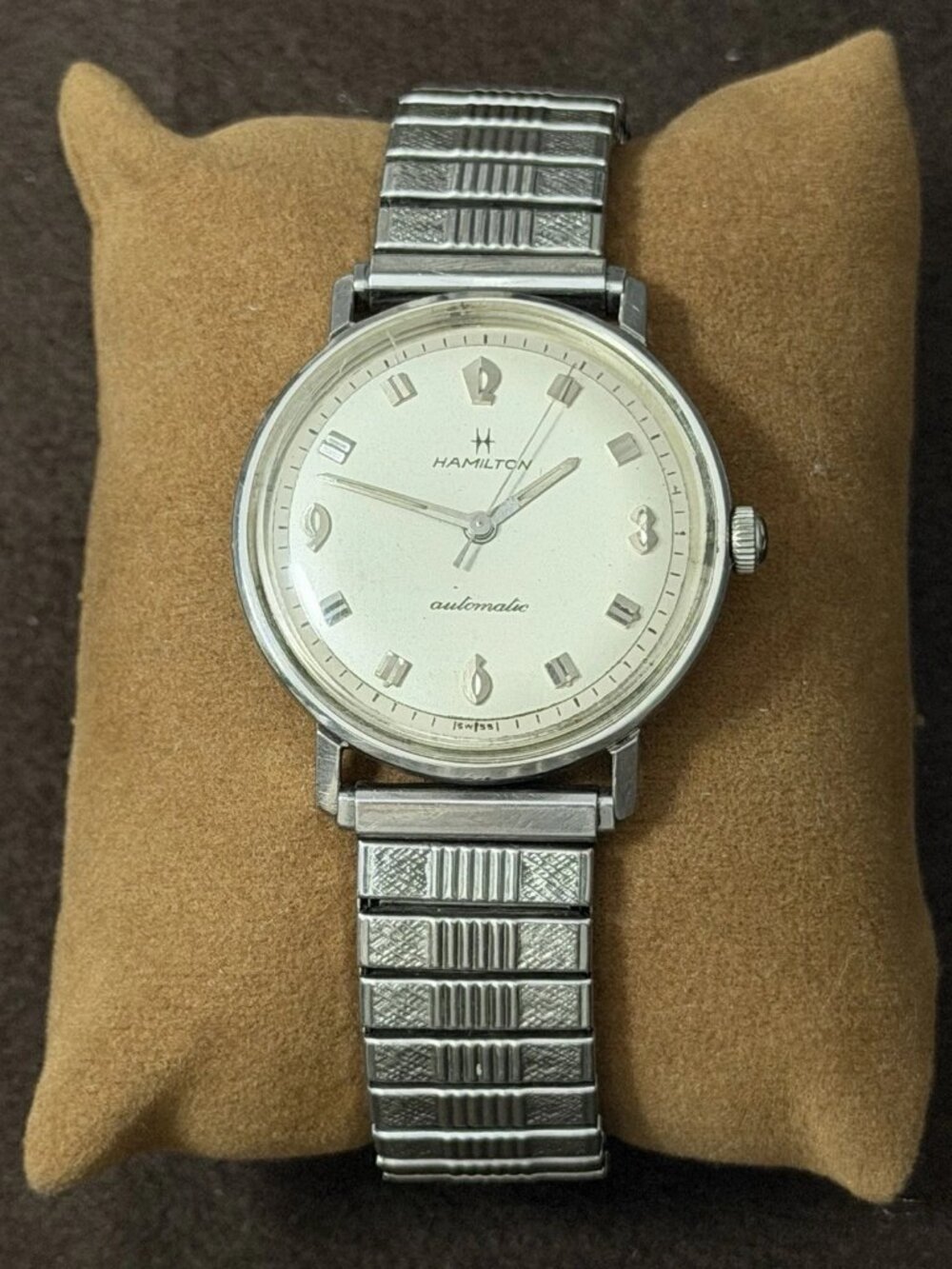 Hamilton Vintage Automatic 17J 32.5mm Silver Dial Stainless Expansion Bracelet